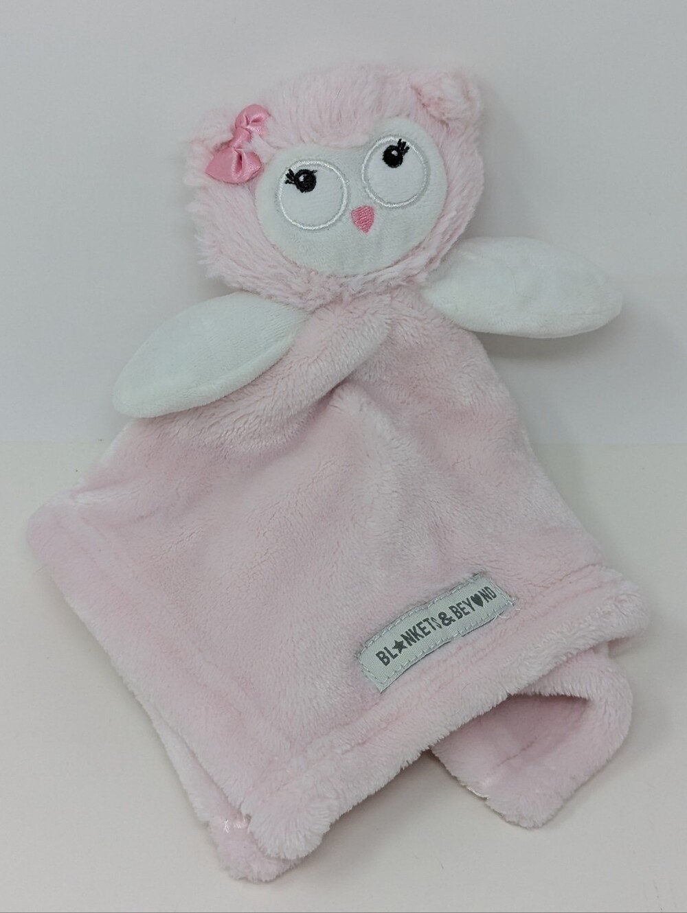 Pink Owl Lovey Blankets and Beyond Plush Baby Security Blanket
